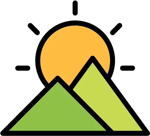 Free Icon Mountain Sun Icon Svg Free Png Horizon Icon