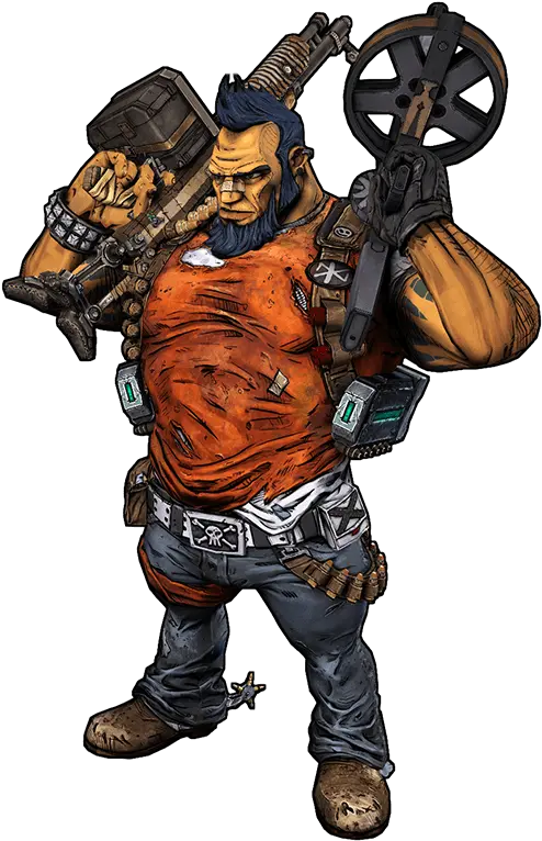 Borderlands 2 Character Salvador The Gunzerker Play Gunzerker Borderlands 2 Png Borderlands 2 Logo Png