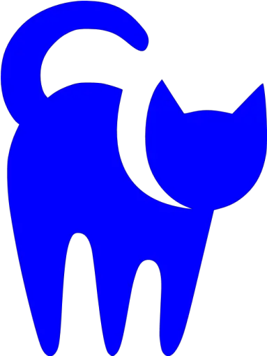 Blue Cat Icon Transparent Background Cat Icon Png Kitty Icon