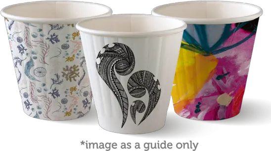 Biocup Double Wall Art Series 8oz 90mm Box Of 1000 Ceramic Png Double Cup Png