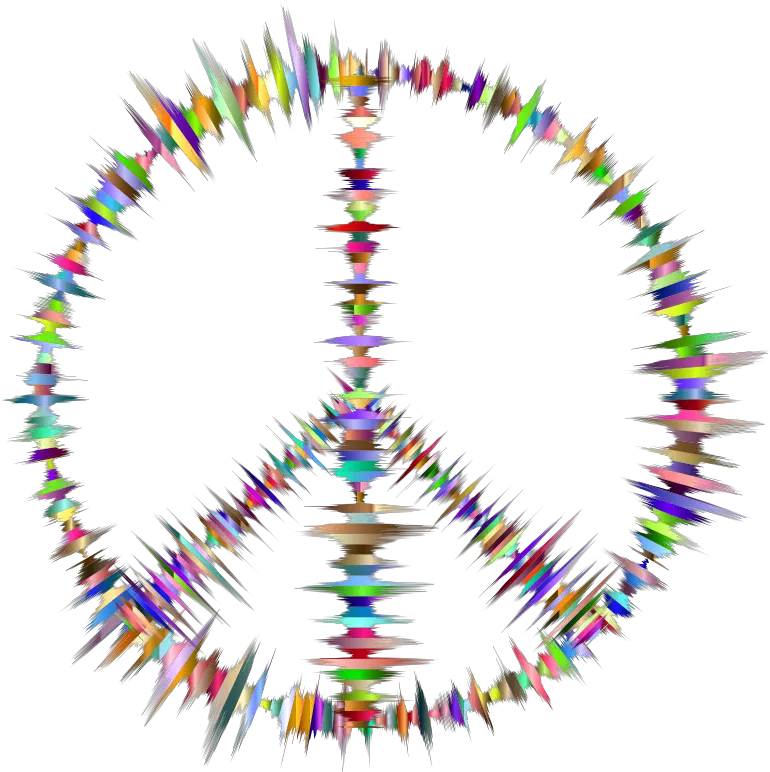 Download Free Png Prismatic Sound Waves Peace Sign Dlpngcom Peace Symbol Drawings Sound Waves Png
