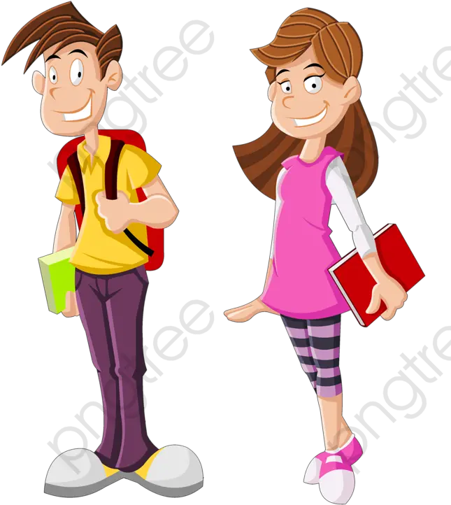 Modern High School Students Clipart Transparent Background High School Student Clipart Png Student Clipart Png