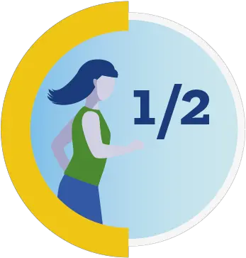 An Icon Of A Woman Running With The Text 12 Cdc For Running Png Running Icon Png
