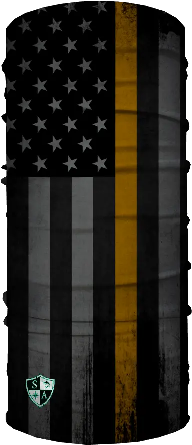 Thin Gold Line Flag Blackout American Flag Clipart Full Alpha Defense Face Mask Png American Flag Clipart Transparent png