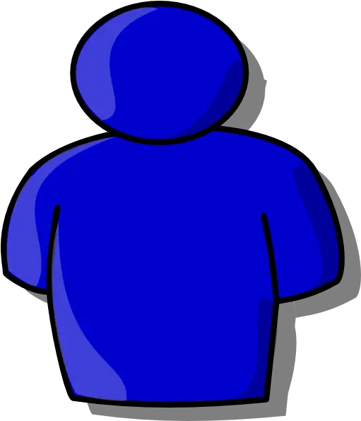 Blue Avatar Clip Art Person Cartoon Blue Png Buddy Icon Avatar