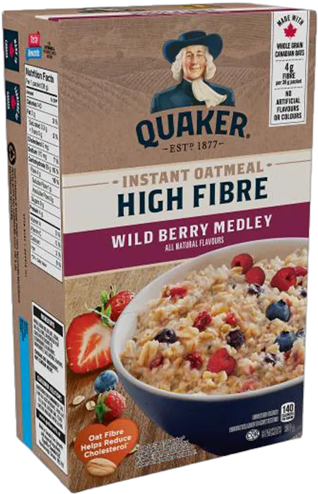 High Fibre Wild Berry Medley Instant Quaker Oats High Protein Maple Brown Sugar Png Oatmeal Icon
