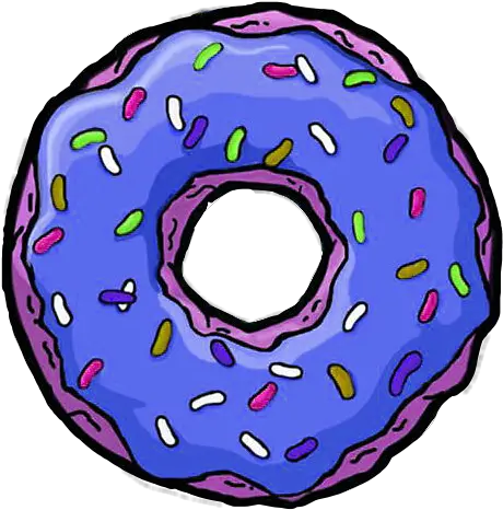 Download Donuts Tumblr Homero Blue Donuts Simpsons Png Donuts Png