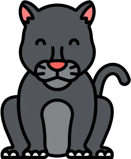 Black Panther Free Animals Icons Flat Lion Icon Png Animal Icon Free