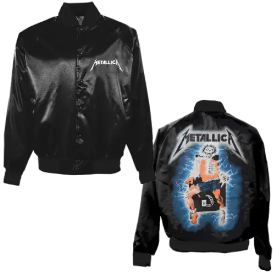 Metallica Satin Jacket Metallica Ride The Lightning Png Metallica Logo Png