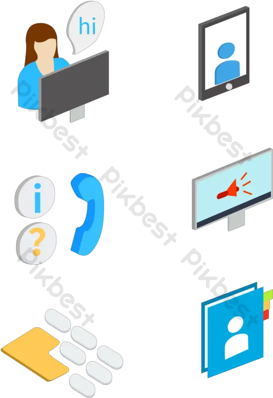 Stereo Vector Call Center Service Related Icons Psd Free Horizontal Png Callcenter Icon