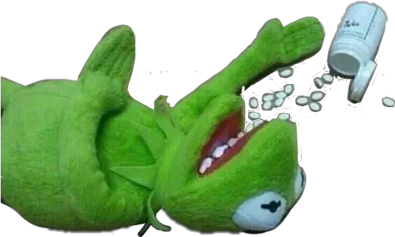 Kermit Kermitthefrog Meme Depression Depressed Kermit Meme Png Kermit Png
