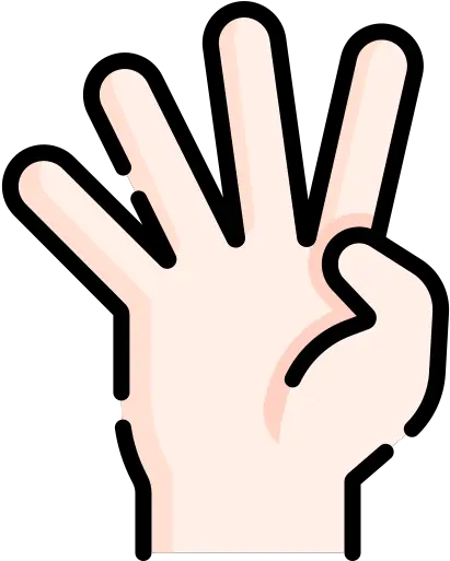 Four Dot Png Create Vulcan Salute Icon In Photoshop