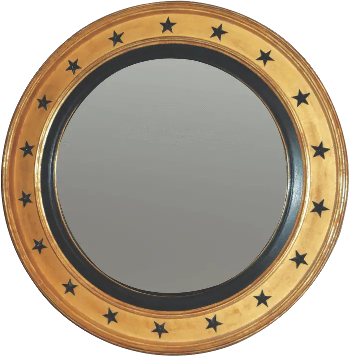 Download Regency Convex Mirror With Black Stars Vector Illustration Png Stars Vector Png