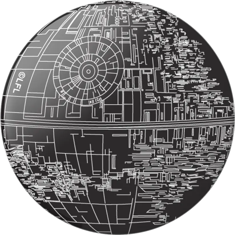 Aluminum Death Star Popgrip Death Star Popsocket Png Death Star Icon