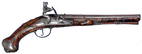 Description 1650 Flintlock Png Pistol Transparent