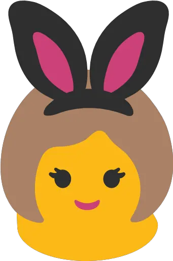 Woman With Bunny Ears Emoji For Facebook Email U0026 Sms Id Girl With Bunny Ears Emoji Png Bunny Ears Png