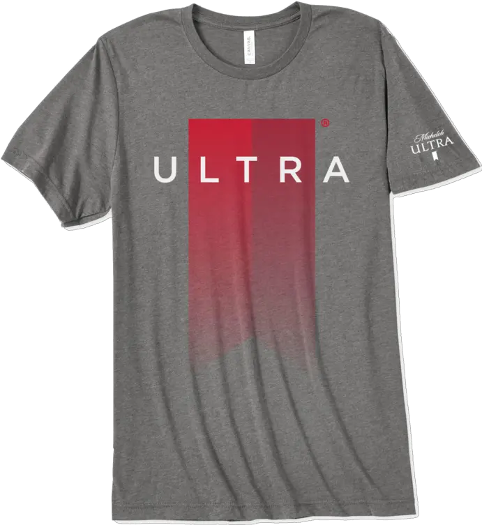 Michelob Ultra Ribbon Grey T Shirt Number Png Michelob Ultra Png