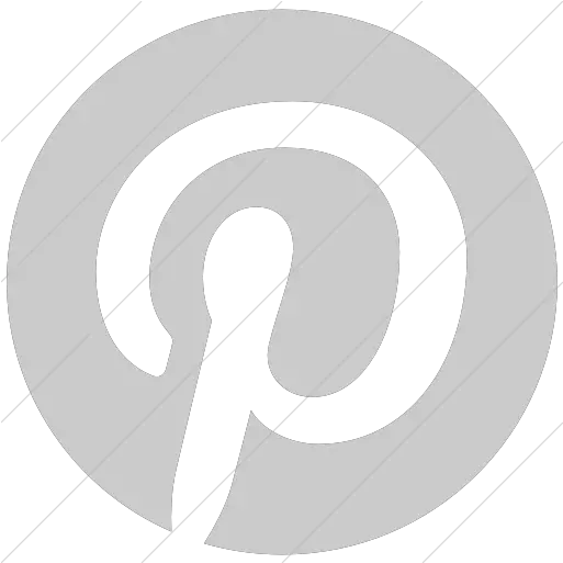 Iconsetc Simple Light Gray Social Transparent Pinterest Logo Grey Png Pinterest Icon White