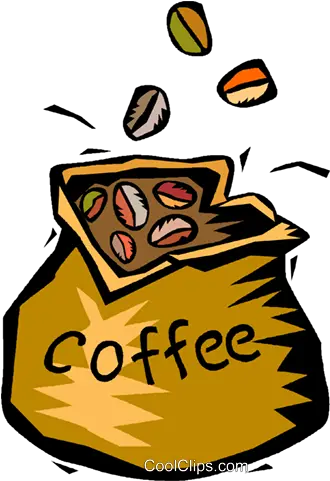 Bag Of Coffee Beans Royalty Free Vector Clip Art Bag Of Coffee Beans Clipart Png Coffee Bean Vector Png png