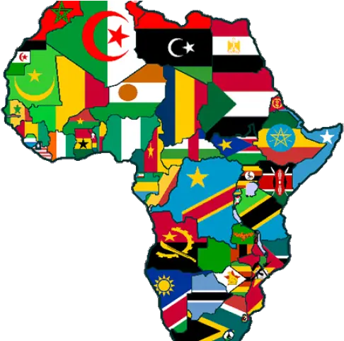 Africa Clipart African Culture Africa Map With Flags Png Africa Png