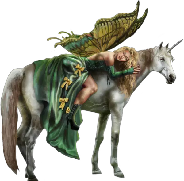 Fairy Fairy On A Horse Unicorn Png Images