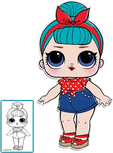 Doll Clipart Coloring Picture 1579827 Dolls Lol Surprise Characters Png Lol Surprise Dolls Png