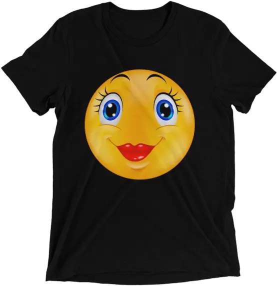 Cute Female Emoticon Shirts Smiley Emoji Short Sleeve Womenu2019s Tshirt No Wake Zone Shirts Png Smiley Emoji Png