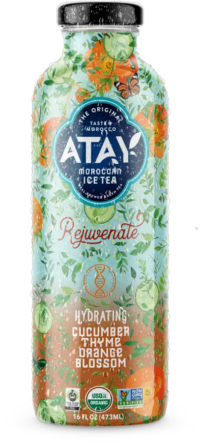 Hydrating Cucumber Thyme Orange Blossom Pack Of 8 U2014 Atay Tea Png