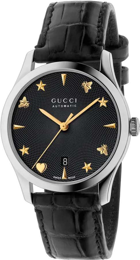 Gucci G Timeless Automatic 38mm Unisex Watch Gucci Timeless Black Watch Png Gucci Transparent