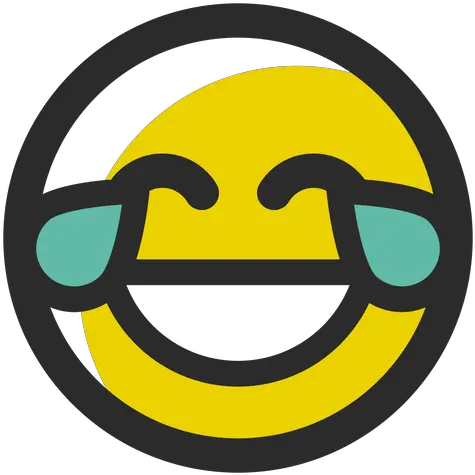 Crying Laughing Colored Stroke Emoticon Charing Cross Tube Station Png Crying Laughing Emoji Png