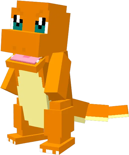 Pokecraft Dream Addon Mcpe Playcom Mod Pokemon De Minecraft Charmander Png Charmander Png