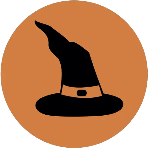 Witch Hat Circle Icon Transparent Png U0026 Svg Vector File Witch Icon Transparent Witch Hat Transparent Background