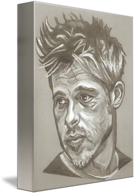 Brad Pitt Drawing By Rob Crandall Drawing Png Brad Pitt Png