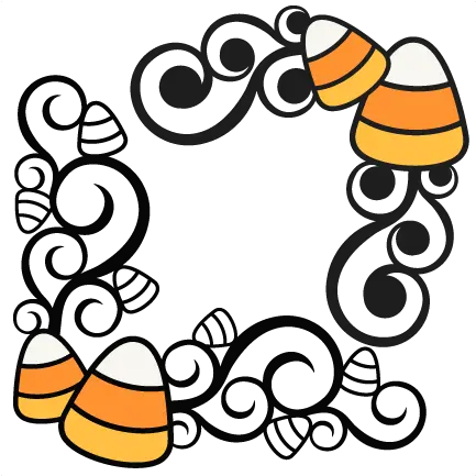 Candy Corn Flourishes Svg Scrapbook Cut File Cute Clipart Large Candy Corn Clipart Png Candy Corn Png