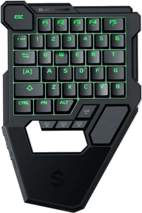 Black Shark One Hand Mechanical Gaming Black Shark One Hand Mechanical Gaming Keyboard Png Gaming Keyboard Png