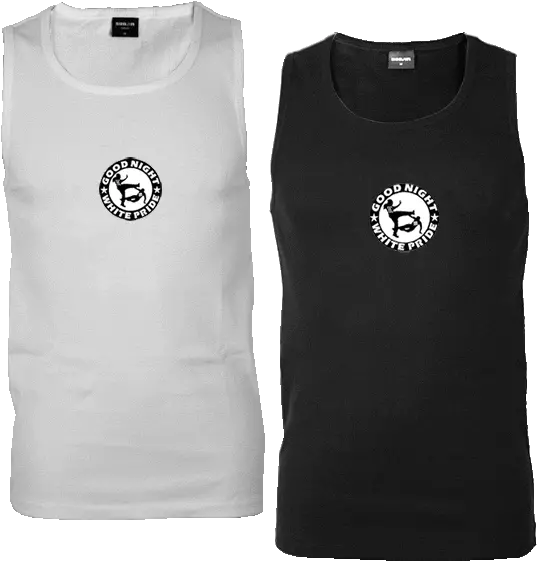 White Pride Sleeveless Png Good Night Logo