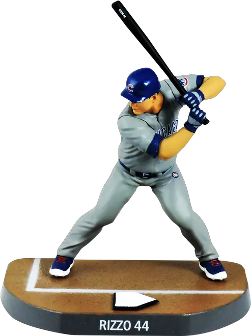 Anthony Rizzo Chicago Cubs 2017 Mlb 6 Figure Imports Composite Baseball Bat Png Chicago Cubs Buddy Icon