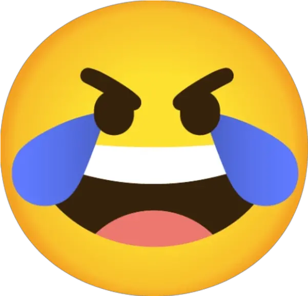 Google Emote Open Eye Crying Laughing Emoji Know Your Meme Google Laughing Emoji Png Laugh Cry Emoji Png