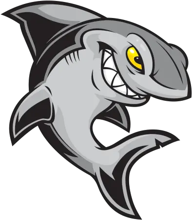 Printed Vinyl Shark Logo Grey Shark Cartoon Smile Png Shark Logo Brand