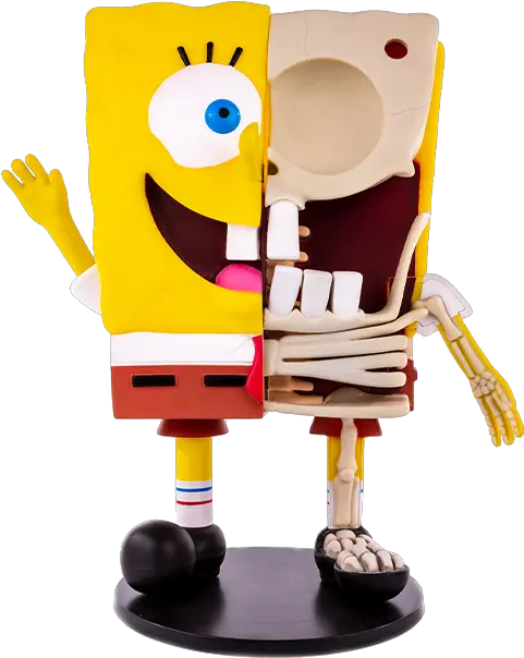 Spongebob Squarepants Dissected Vinyl Figure Kaws Spongebob Figure Png Spongebob Characters Png