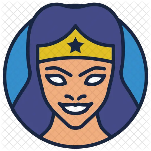 Wonder Woman Icon Illustration Png Wonder Png