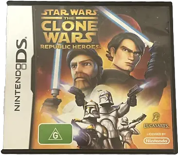 Star Wars The Clone Republic Heroes Ds 2ds 3ds Game Complete Ebay Star War The Clone Wars Ds Png Republic Commando Icon