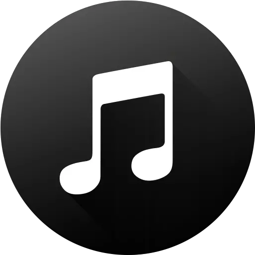 Quality Itunes Circle Long Shadow Icon Music Png Itunes Icon Png