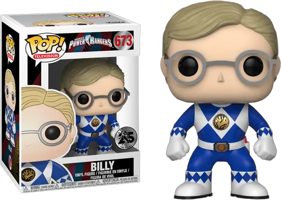 Billy Unmasked Blue Ranger Pop Blue Ranger Funko Pop Png Power Ranger Png