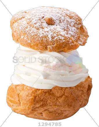 Stock Photo Of Brown Cream Puff Pastry Cream Puff No Background Png Donut Transparent Background