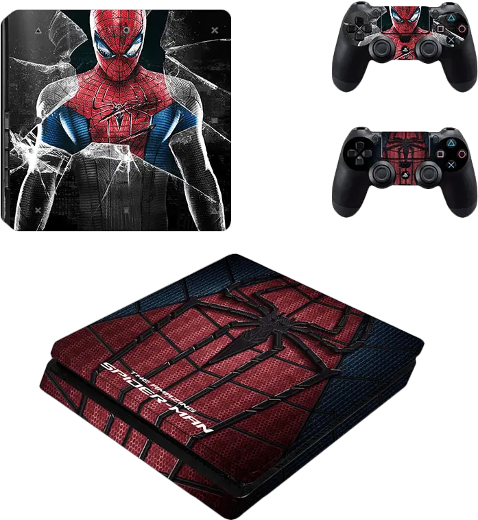 Spider Man Ps4 Png Playstation 4 Slim Decal Skin Vinyl Tiger Shroff Spider Man Spiderman Ps4 Png