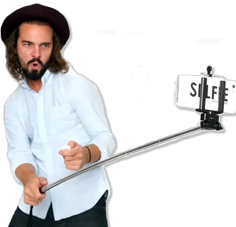 Selfie Stick With Man Png Man Using Selfie Stick Guy Png