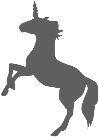 Unicorn Horn Horse Tail Silhouette Silhouette Png Unicorn Horn Png