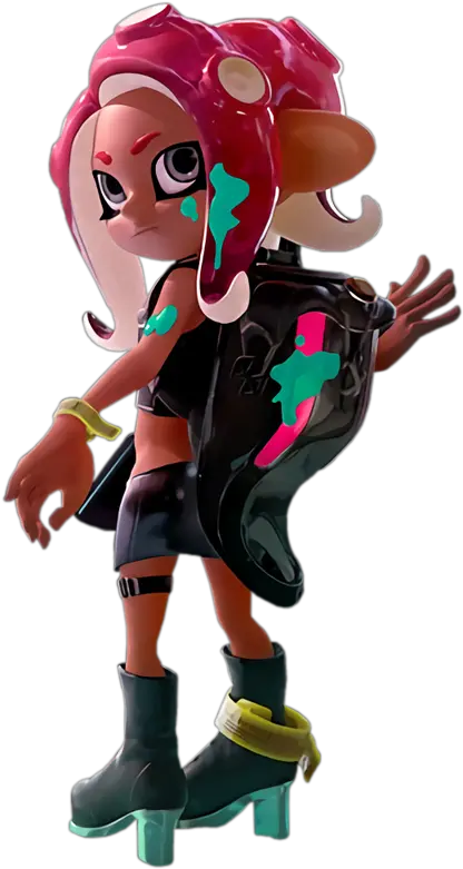 Hd Png Of The New Octo Girl U003c3 Splatoon Splatoon 2 Octo Expansion Octoling Girl Inkling Png