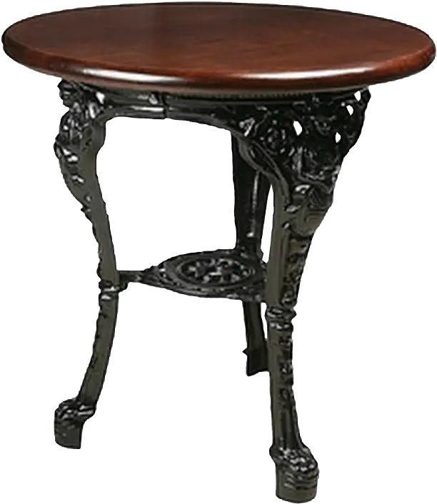 Cast Iron Round Table No Background Image Free Png Images Transparent Background Small Table Png Wood Table Png